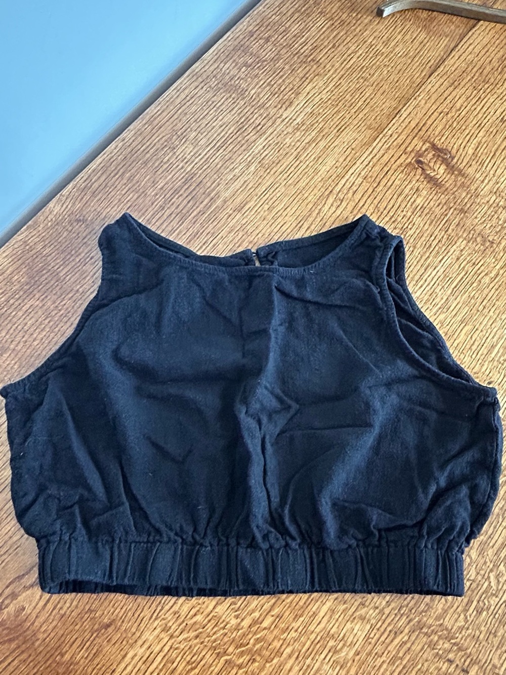 100% COTTON CROPPED TOP